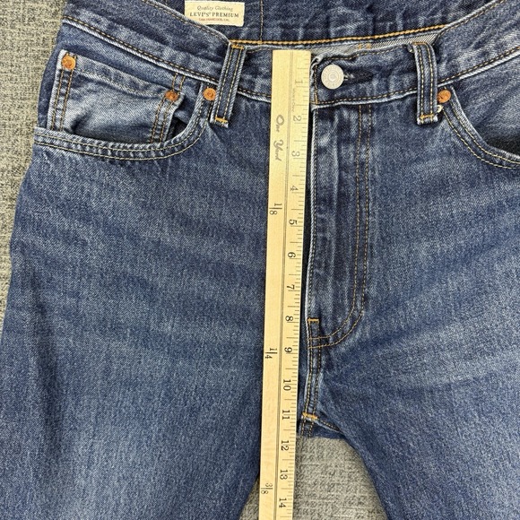 Levi's Premium 555 Jeans Men's 33x32* (32x30) Relaxed Fit Straight Leg Blue - Picture 9 of 11